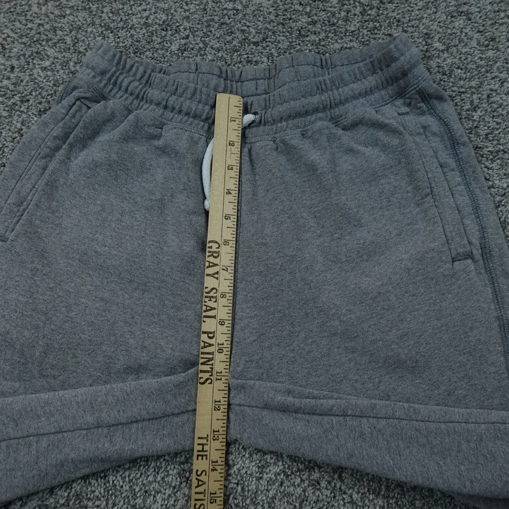 North Face Pants Mens M Gray Fleece Drawstring Jogger Sweatpants Hike Outdoor